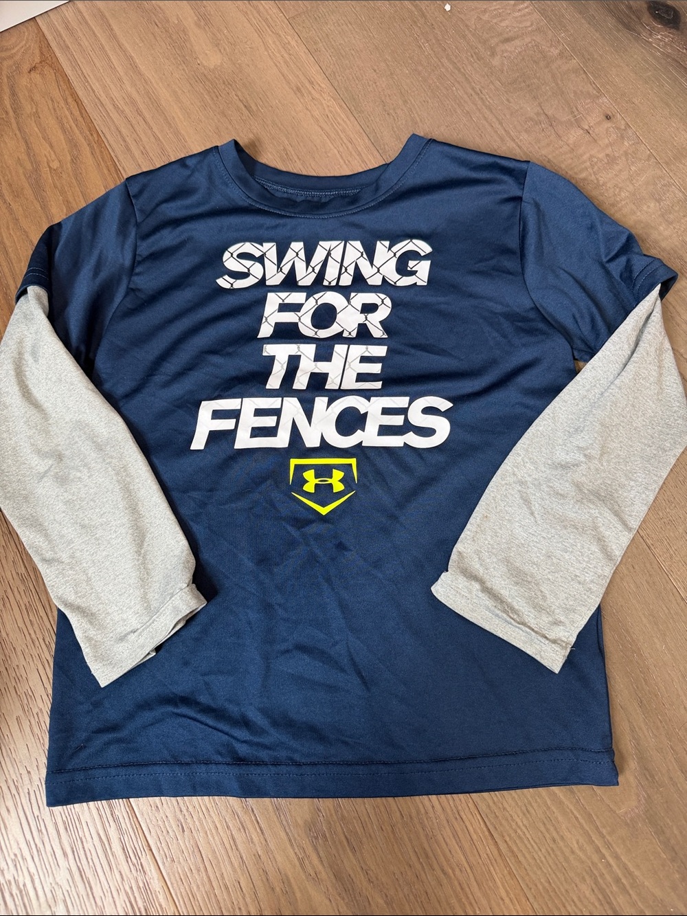 Under Armour Navy & Gray 'Swing for the Fences' Long Sleeve Tee